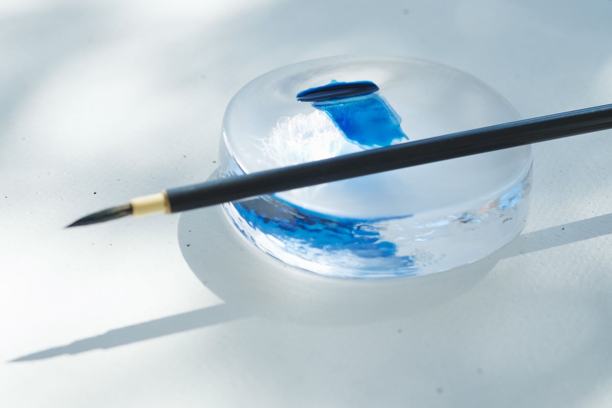 心を整える写経〈ガラス硯・墨と筆のセット〉 | Harvest Journey Kameoka