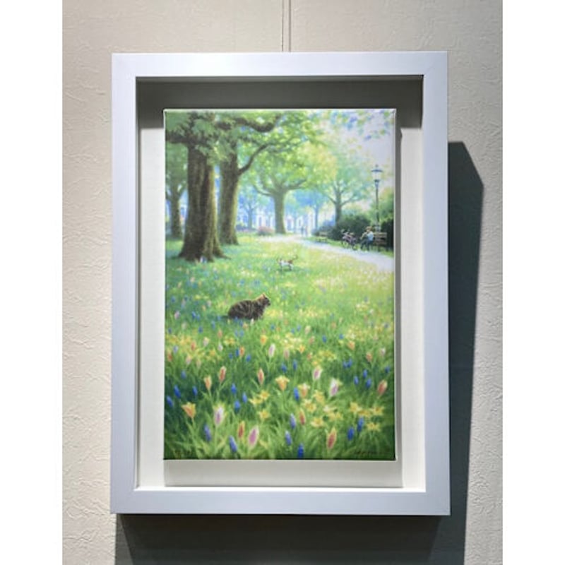 シーグラスアート『 春のこもれび 』 シーグラスアート『 春のこもれび 』