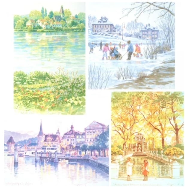 笹倉鉄平「水辺のスケッチ・スイート」（4点セット） | 元町