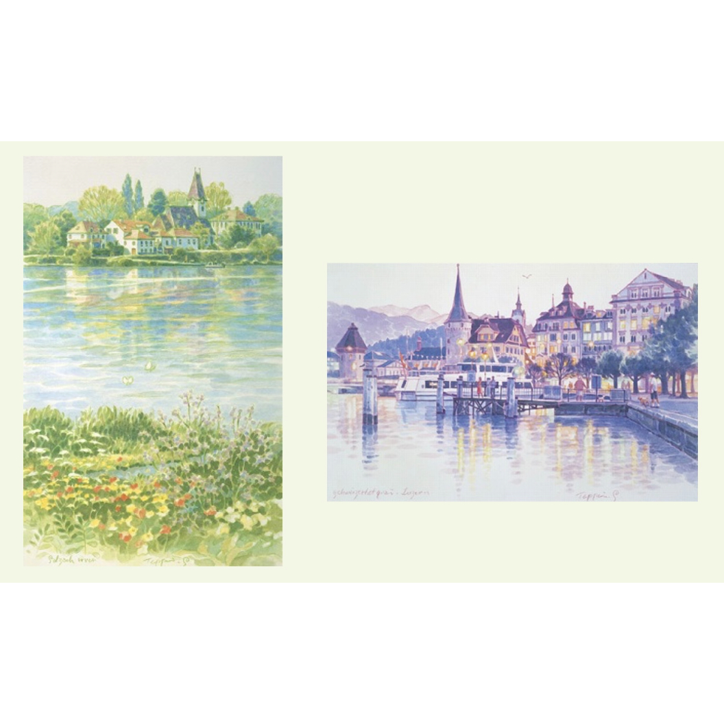 笹倉鉄平 スケート遊び 笹倉鉄平「水辺のスケッチ・スイート」（4点セット） | 元町