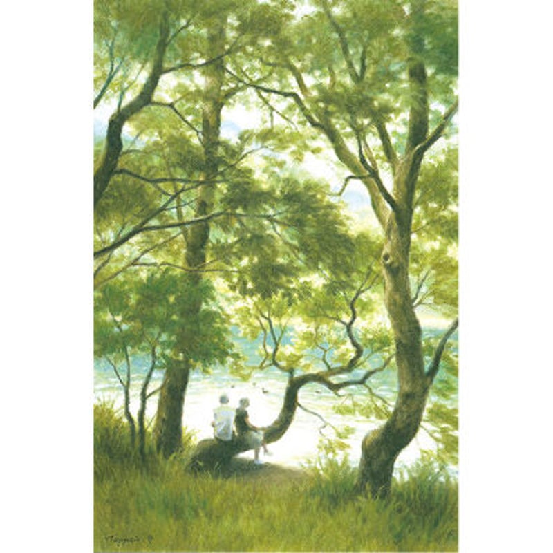 笹倉鉄平　散歩の時間に　ジクレー　直筆サイン右下　裏面も綺麗 2025年最新】笹倉鉄平の人気アイテム - メルカリ