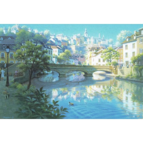 【新品◆送料無料】笹倉鉄平「オーデンセの綿雪」 ポスター額付　55X44ｃｍ 新品◇送料無料】笹倉鉄平「オーデンセの綿雪」 ポスター額付