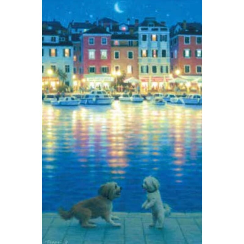 笹倉鉄平「夏・港の灯りきらめいて」 | 元町コンフォート・ギャラリー