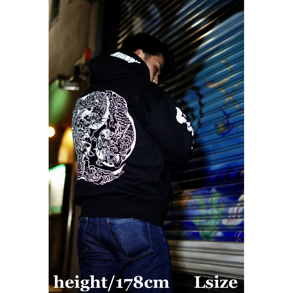 ペトロールズ　スウェット　黒　XL CHROME HEARTS(クロムハーツ) CHロゴ刺繍クルーネックスウェット