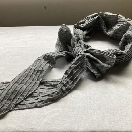 ふわふわくしゅくしゅ　long ribbon turban