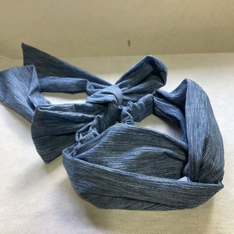日本製cotton / double cross / long ribbon turban