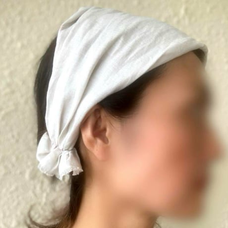 【完売】リネン　ブランド生地　/ 3way くしゅくしゅturban