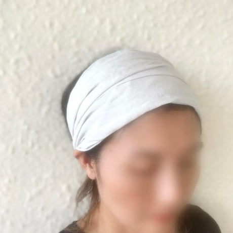 【完売】リネン　ブランド生地　/ 3way ターバン　/ 日々のターバン