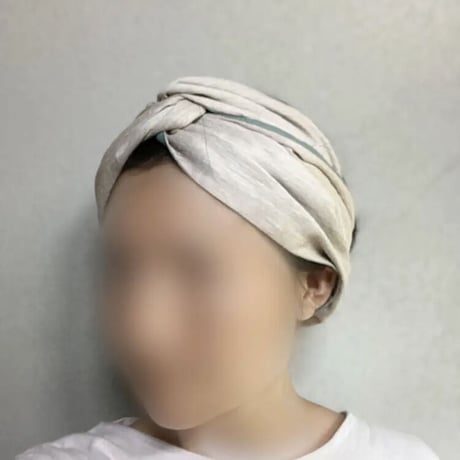 WIRE turban / 日本製organic linen / silk linen