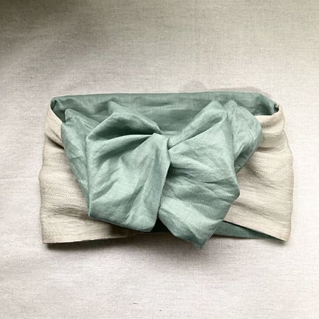 WIRE turban / 日本製organic linen / silk linen