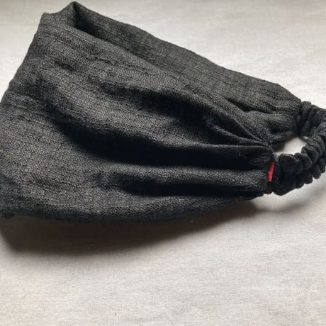 尾州織物　特殊生地 / cotton linen / 幅広 リバーシブル turban / アパレルブランド