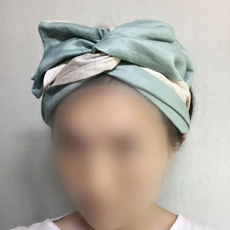 WIRE turban / 日本製organic linen / silk linen