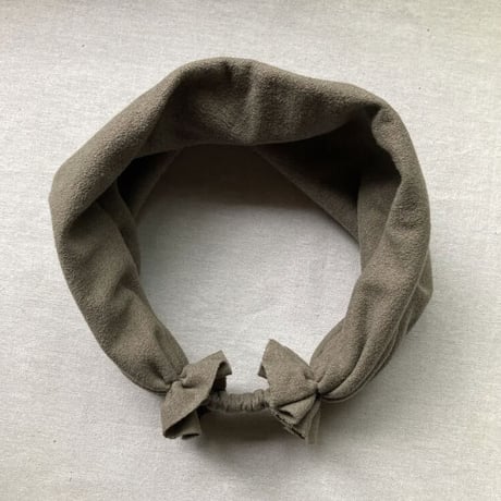 【完売】日本製 弱毛羽立ちタオル地ニット / くしゅくしゅターバン