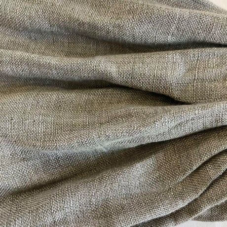 完売　尾州リネン type B　/ reversible turban / smoke gray