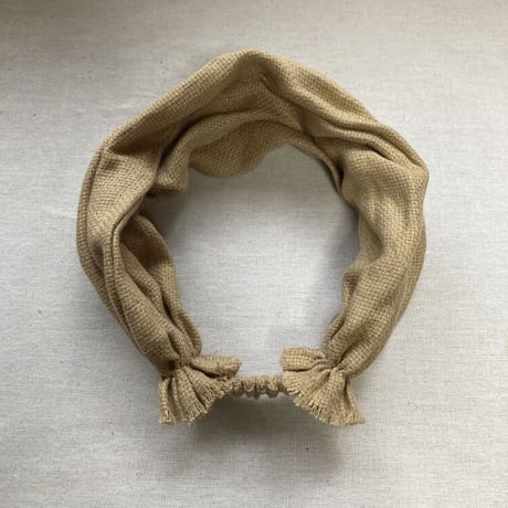 3way くしゅくしゅ turban / 尾州織物 アパレルブランド 麻