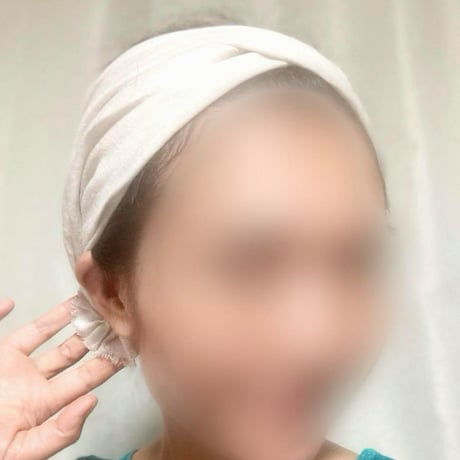 【完売】リネン　ブランド生地　/ 3way くしゅくしゅturban