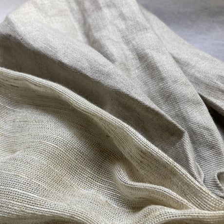 ラスト1枚！　日本製organic linen gaze / long ribbon turban