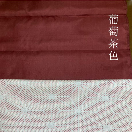 【オーダー】正絹　紬　麻の葉