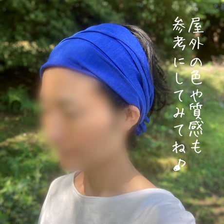 3way  くしゅくしゅ turban / 日本製　organic stretch linen
