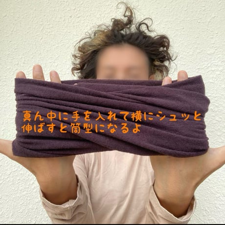【完売】4way どんぐりターバン　/  dark brown