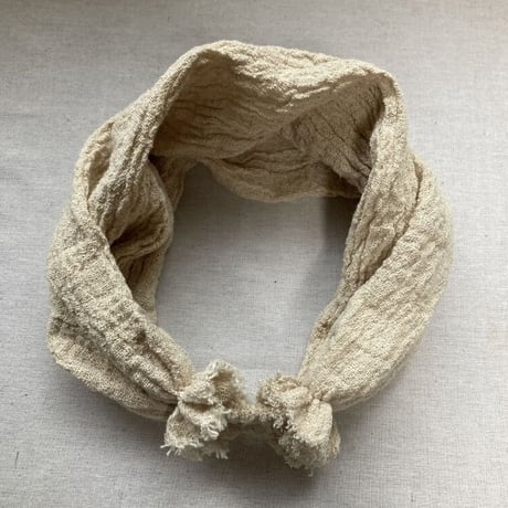 【完売】3way くしゅくしゅ turban  /  linen Gaze