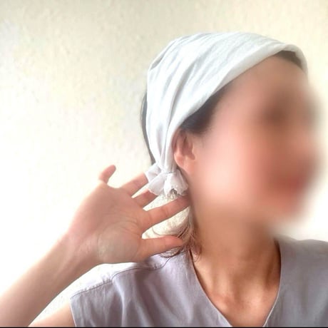 【完売】リネン　ブランド生地　/ 3way くしゅくしゅturban