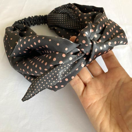 サテン / arrange ribbon turban / short type