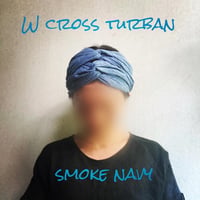 日本製cotton / double cross / long ribbon turban