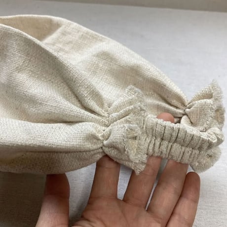 【完売】3way くしゅくしゅ turban / 日本製 cotton linen 変わり織