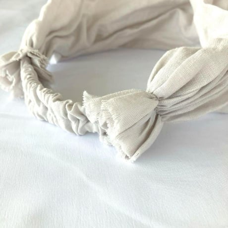 【完売】リネン　ブランド生地　/ 3way くしゅくしゅturban