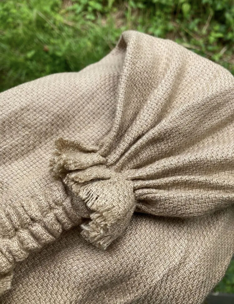 リネンガーゼ　3way くしゅくしゅターバン　ヘアバンド　心地良い　ターバン 3way くしゅくしゅ turban / 尾州織物 アパレルブランド 麻 | 珊