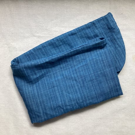WIRE turban / 日本製organic linen / VINTAGE BLUE