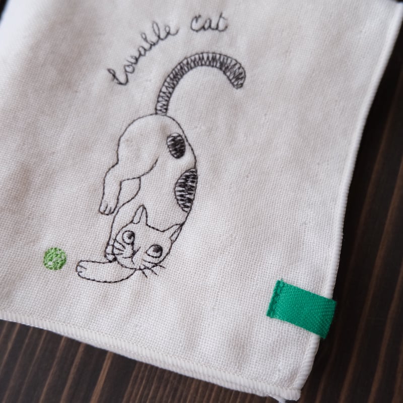 my days 刺繍ハンカチ (全9種類) | リスノ雑貨店