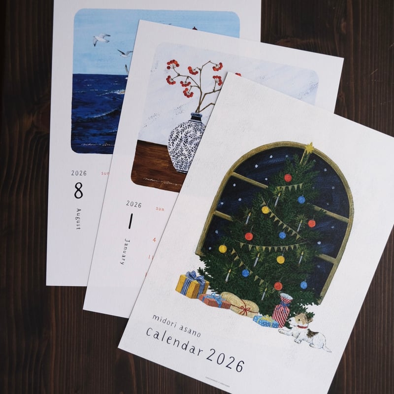 2026カレンダー・A4 / 浅野みどり | リスノ雑貨店