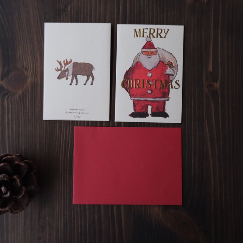 米津祐介 / ミニクリスマスカード(封筒付) | リスノ雑貨店