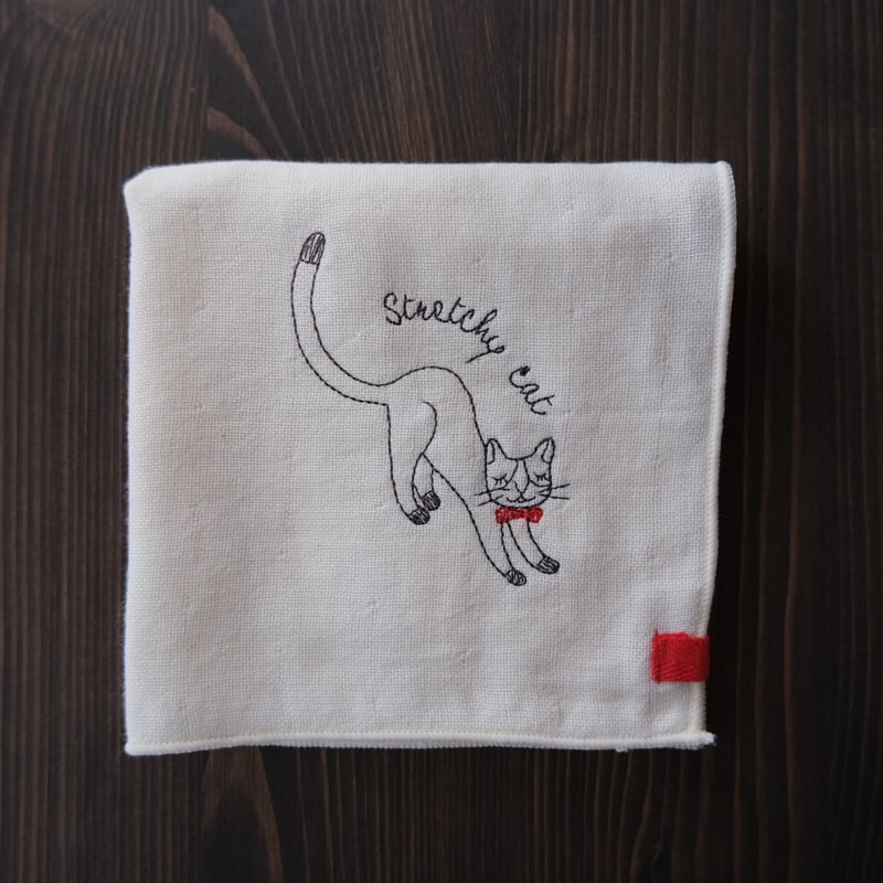 my days 刺繍ハンカチ (全9種類) | リスノ雑貨店