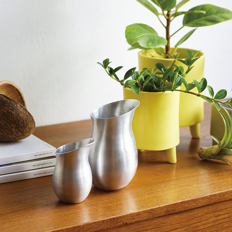 ヴィンテージアルミ水差し アルミのちいさな水差し（S・M） | リスノ雑貨店