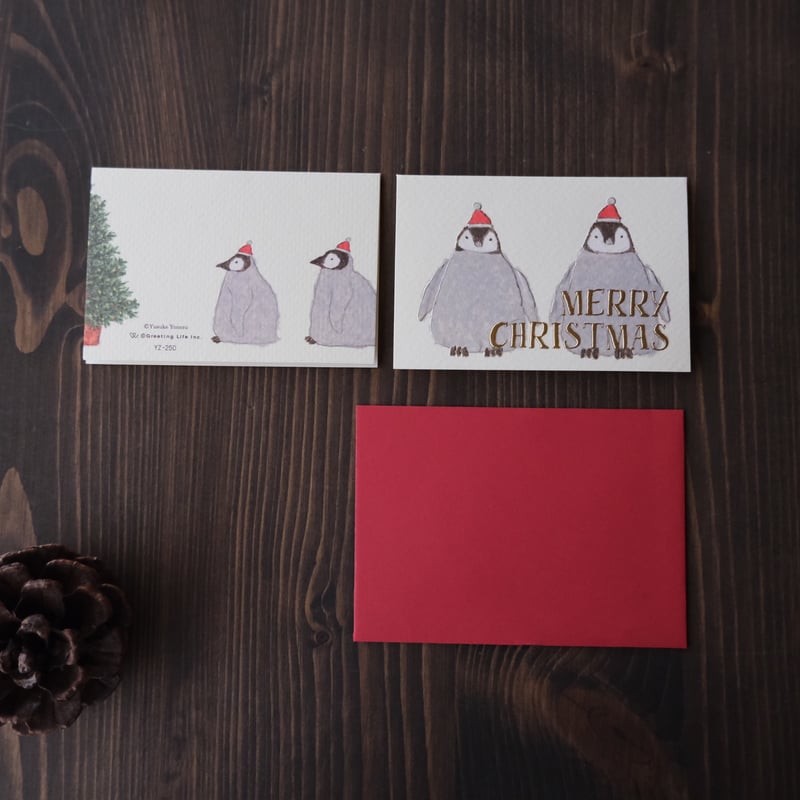 米津祐介 / ミニクリスマスカード(封筒付) | リスノ雑貨店