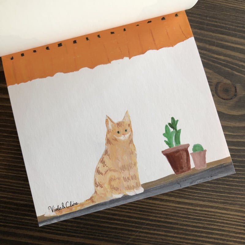 Violet & Claire★ブロックメモ② 表現社 Violet & Claire ブロックメモ CAT's view – 文化堂