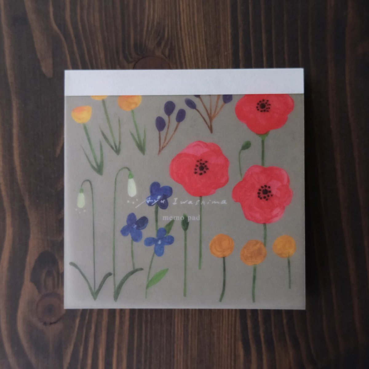 SQUARE MEMO PAD / いわしまあゆ | リスノ雑貨店
