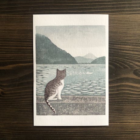 ひらやまなみ - ポストカード /  沖島の猫