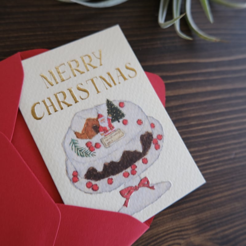 米津祐介 / ミニクリスマスカード(封筒付) | リスノ雑貨店
