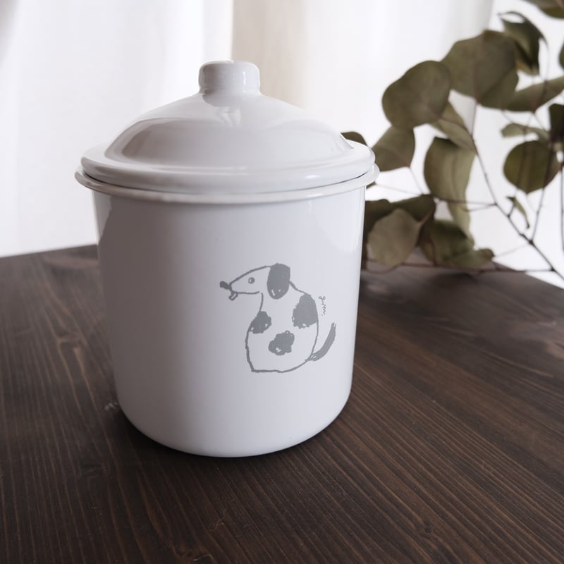 ホーロー / DOG キャニスター3個セット | リスノ雑貨店