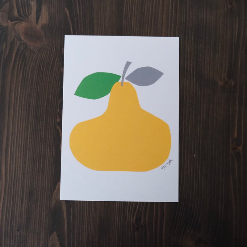 A5サイズの大判ポストカード / JAZZ PEAR | リスノ雑貨店