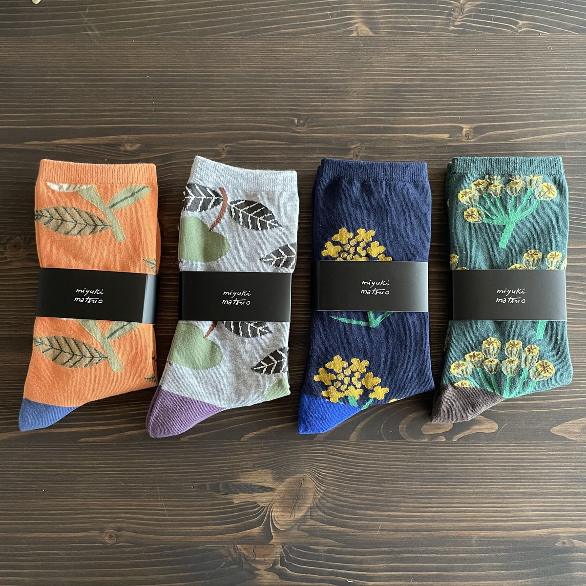 松尾ミユキ靴下-Socks Plants リスノ雑貨店