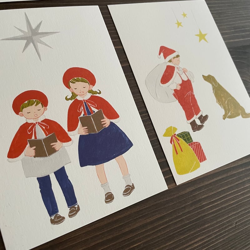 ELAST エラスト チェイン 엘라스트 최인 クリスマス ポストカード 直筆 ポストカード〔アート タッチ〕 anriartwork｜タッチアンド