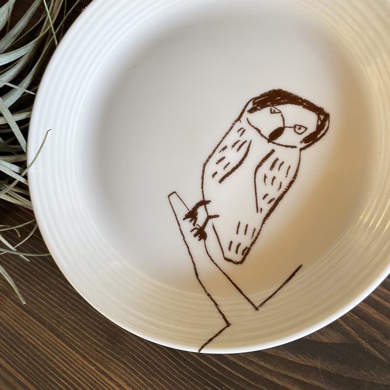 樋口たつの × krone（クローネ） 17cmプレート | リスノ雑貨店