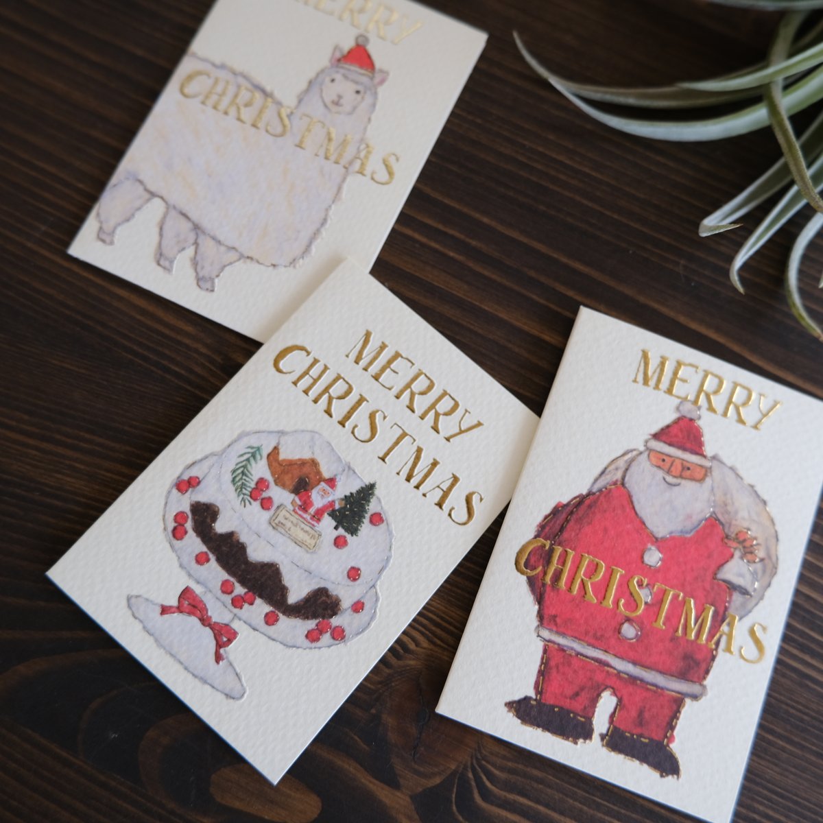 米津祐介 / ミニクリスマスカード(封筒付) | リスノ雑貨店