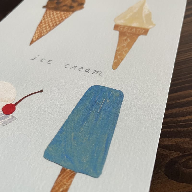 西淑 - ポストカード / アイスクリーム | リスノ雑貨店