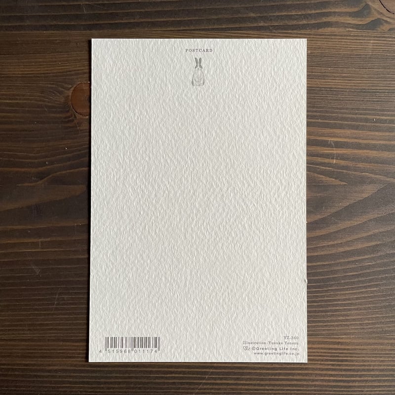 米津祐介 ポストカード/ うさぎ | リスノ雑貨店